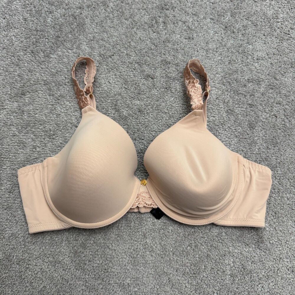 Natori Body Doubles Full Fit T-Shirt Bra Womens 36D Pink Lace Trim Underwire